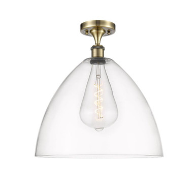 Bristol 1 Light Glass Semi Flush Mount 18.25 X 16 Inch Wide by Innovations - 516-1C-GBD-16