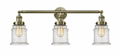 Canton 3 Light Bath Vanity 10 Inch Tall and 30 Inch Wide by Innovations - 205-AB-G184