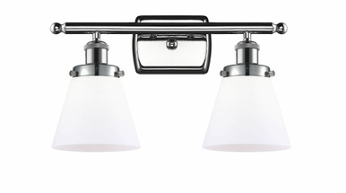 Cone 2 Light Bath Vanity 11 Inch Tall and 16 Inch Wide by Innovations - 916-2W-PC-G61