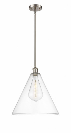 Berkshire Glass 1 Light Pendant 17 Inch Tall X 16 Inch Wide by Innovations - 516-1S-SN-GBC-162