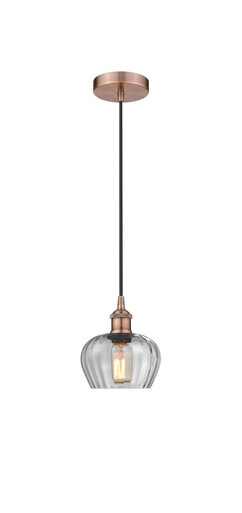 Fenton 1 Light Cord Down Mini Pendant 7.5 and 6.5 Inch Wide by Innovations - 616-1P-AC-G92