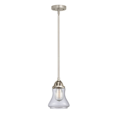 Bellmont 1 Light Stem Hung Mini Pendant 9 Inch X 6 Inch Wide by Innovations - 288-1S-SN-G192