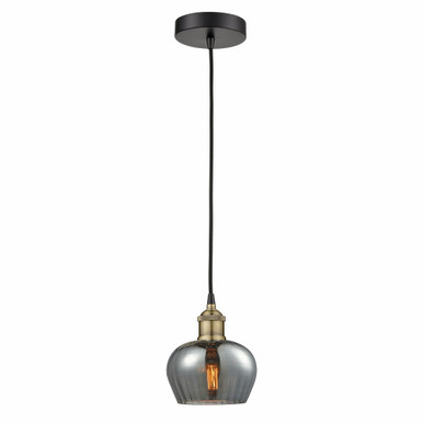 Fenton 1 Light Cord Down Mini Pendant 7.5 and 6.5 Inch Wide by Innovations - 616-1P-BAB-G93