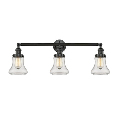Bellmont 3 Light Bath Vanity 10 Inch Tall and 30 Inch Wide by Innovations - 205-BK-G192