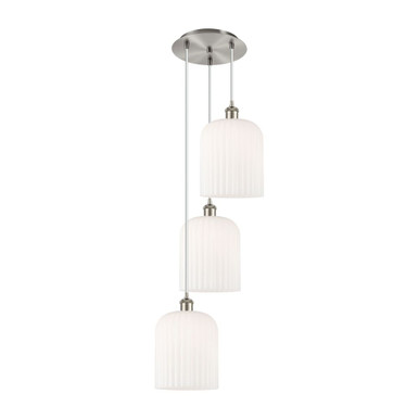 Bridal Veil 3 Light Cord Hung Multi Pendant 27.75 X 11.5 by Innovations - 113B-3P-SN-G559-8GWH