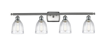 Brookfield 4 Light Bath Vanity 10.38 and 35.75 Inch Wide by Innovations - 516-4W-SN-G442