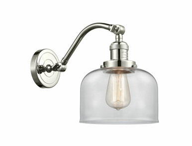 Bell 1 Light Adjustable Wall Sconce 11.5 Inch X 8 Inch Wide by Innovations - 515-1W-PN-G72