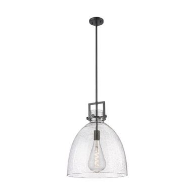 Newton Bell 1 Light Pendant 17.25 Inch Tall and 16 Inch Wide by Innovations - 411-1SL-G412-16