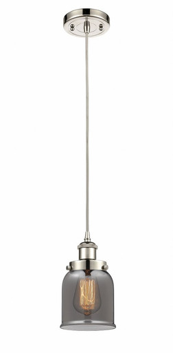 Bell 1 Light Cord hung Mini Pendant 10 Inch and 5 Inch Wide by Innovations - 916-1P-PN-G53