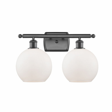 Athens 2 Light Bath Vanity 11 Inch Tall and 18 Inch Wide by Innovations - 516-2W-OB-G121-8