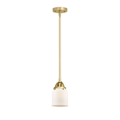 Bell 100W 1 LED Stem Hung Mini Pendant 8.5 X 5 Inch Wide by Innovations - 288-1S-SG-G51-LED
