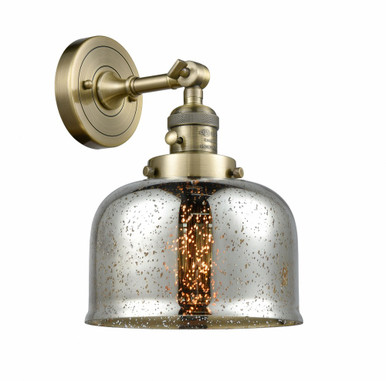 Bell 1 Light Adjustable Down Wall Sconce 12 and 8 Inch by Innovations - 203SW-AB-G78