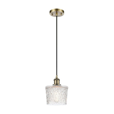 Niagara 1 Light Cord Hung Mini Pendant 8.5 and 6.5 Inch Wide by Innovations - 516-1P-G402