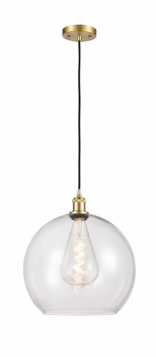 Athens 1 Light Medium Pendant 18.38 Inch Tall by Innovations - 516-1P-SG-G122-14