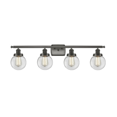 Beacon 4 Light Bath Vanity 11 Inch Tall and 36 Inch Wide by Innovations - 916-4W-G20-6