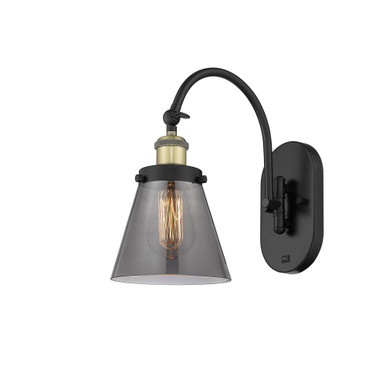 Cone 1 Light Adjustable Swing Arm Wall Sconce 12.5X6.25 Inch by Innovations - 918-1W-G6
