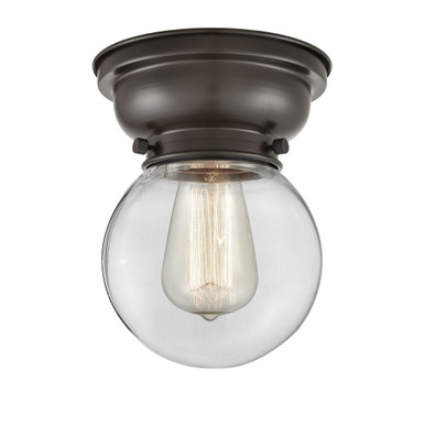 Beacon 1 Light Flush Mount 8.38 Inch Tall and 6 Inch Wide by Innovations - 623-1F-OB-G202-6