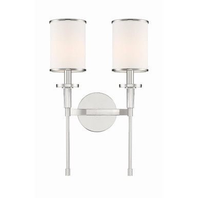 Hatfield 2 Light Candle Style Wall Sconce by Crystorama - HAT-472