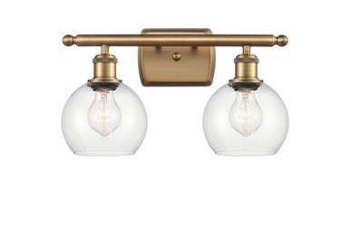 Athens 2 Light Bath Vanity 8.88 Inch Tall X 15.88 Inch Wide by Innovations - 516-2W-BB-G122-6