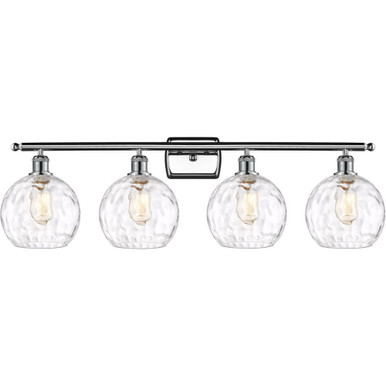 Athens Water Glass 4 Light Bath Vanity 11 Tall and 38 Wide by Innovations - 516-4W-G1215-8