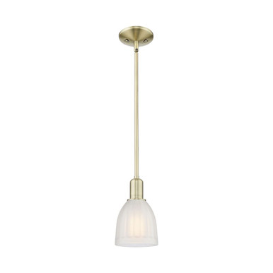 Brookfield 1 Light Stem Hung Mini Pendant 10X5.75 Inch Wide by Innovations - 716-1S-AB-G441