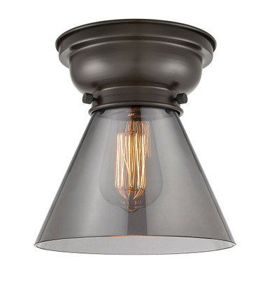 Cone 1 Light Flush Mount 8.25 Inch Tall and 7.75 Inch Wide by Innovations - 623-1F-OB-G43