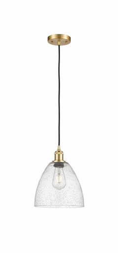 Bristol 1 Light Cord hung Mini Pendant 11.5 InchX9 Inch Wide by Innovations - 516-1P-SG-GBD-94