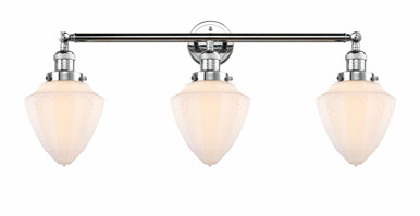 Bullet 3 Light Bath Vanity 15 Inch Tall and 33.75 Inch Wide by Innovations - 205-PC-G661-7