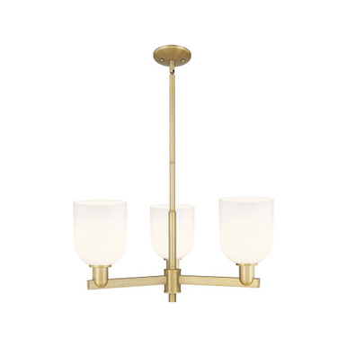 Bella 3 Light Stem Hung Pendant 11.5 Inch X 27.25 Inch Wide by Innovations - 716-3CR-BB-G558-6GWH