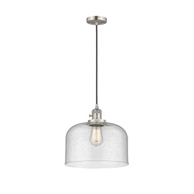 Bell 1 Light Cord Hung Down Mini Pendant 10.88 X 11.5 Wide by Innovations - 201CSW-G7-L