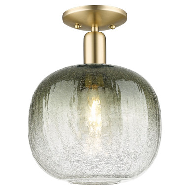 Brookhaven Sphere 1 Light Semi Flush Mount 13.5X10.5 Inch by Innovations - 716-1C-CB-G481-10SL