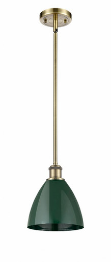 Plymouth 1 Light Pendant 9.5 Inch Tall and 7.5 Inch Wide by Innovations - 516-1S-AB-MBD-75-GR