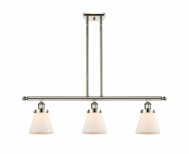 Cone 3 Light Stem Hung Island 10 Inch Tall and 36 Inch Wide by Innovations - 916-3I-PN-G61