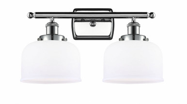 Bell 2 Light Bath Vanity 11 Inch Tall and 18 Inch Wide by Innovations - 916-2W-PC-G71
