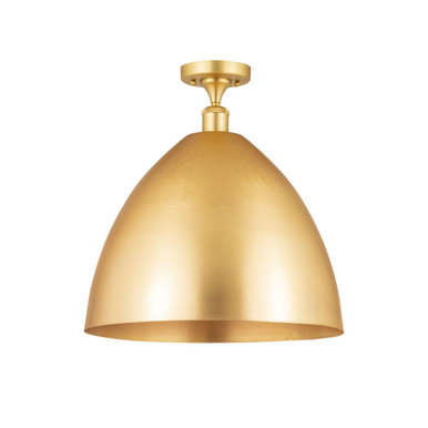 Bristol 100W 1 LED Semi Flush Mount 18.25 InchX16 Inch Wide by Innovations - 516-1C-MBD-16-LED