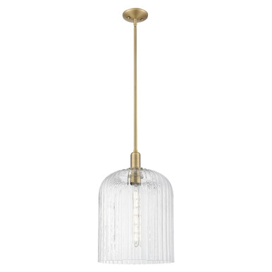 Bridal Veil 1 Light Mini Pendant 18.13 Inch and 12 Inch Wide by Innovations - 716-1S-BB-G559-12CL