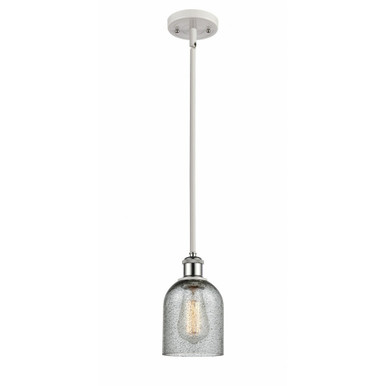 Caledonia 1 Light Mini Pendant 9 Inch Tall and 5 Inch Wide by Innovations - 516-1S-WPC-G257