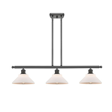 Orwell 100W 3 LED Stem Hung Island 7.5 Inch and 36 Inch Wide by Innovations - 516-3I-G13-LED