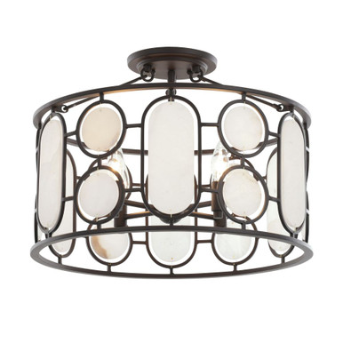Oval Office 4 Light Semi Flush Mount 14 Inch Tall X 20 Inch Wide by Varaluz - 555S04DB