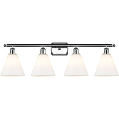 Berkshire Glass 100W 4 LED Bath Vanity 11 InchX38 Inch Wide by Innovations - 516-4W-GBC-8-LED