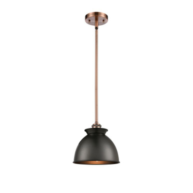 Adirondack 100W 1 LED Mini Pendant 8.5 Inch X 8.25 Inch Wide by Innovations - 516-1S-M14-LED