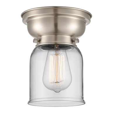 Bell 100W 1 LED Flush Mount 8 Inch Tall and 5 Inch Wide by Innovations - 623-1F-SN-G52-LED