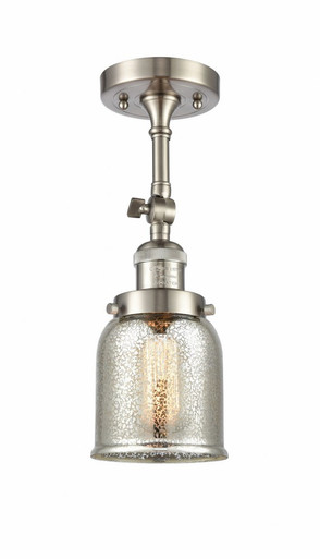 Bell 1 Light Adjustable Semi Flush Mount 14.5 X 5 Inch Wide by Innovations - 201F-SN-G58