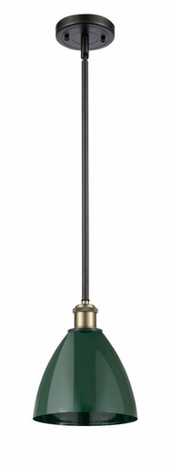 Plymouth 1 Light Pendant 9.5 Inch Tall and 7.5 Inch Wide by Innovations - 516-1S-BAB-MBD-75-GR