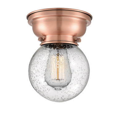 Beacon 1 Light Flush Mount 8.38 Inch Tall and 6 Inch Wide by Innovations - 623-1F-AC-G204-6