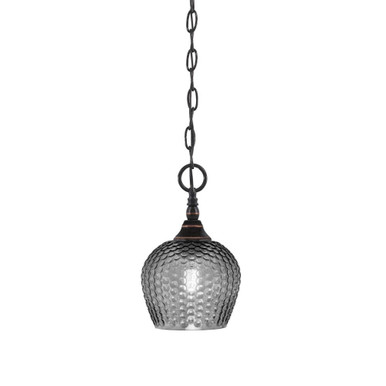 1 Light Chain Hung Mini Pendant 10 x 6 Inch by Toltec 11-BC-4602 - 11-BC-4602