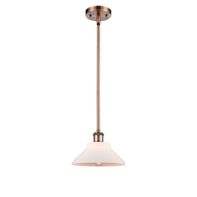 Orwell 100W 1 LED Mini Pendant 7 Inch Tall X 8.38 Inch Wide by Innovations - 516-1S-G13-LED