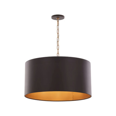 Cannery 4 Light Drum Pendant 13 Inch Tall and 24 Inch Wide by Varaluz - 323P04DBFG