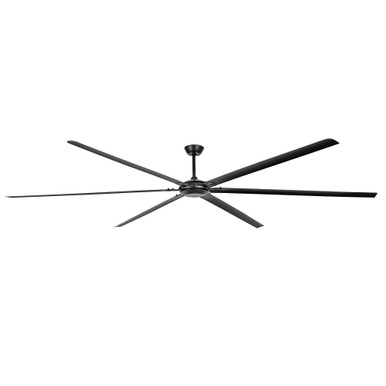 HVLS - 5 Blade Ceiling Fan-17.4 Inch Tall and 120 Inch Wide - F8004BK