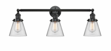 Cone 3 Light Bath Vanity 11 Inch Tall and 30 Inch Wide by Innovations - 205-OB-G62